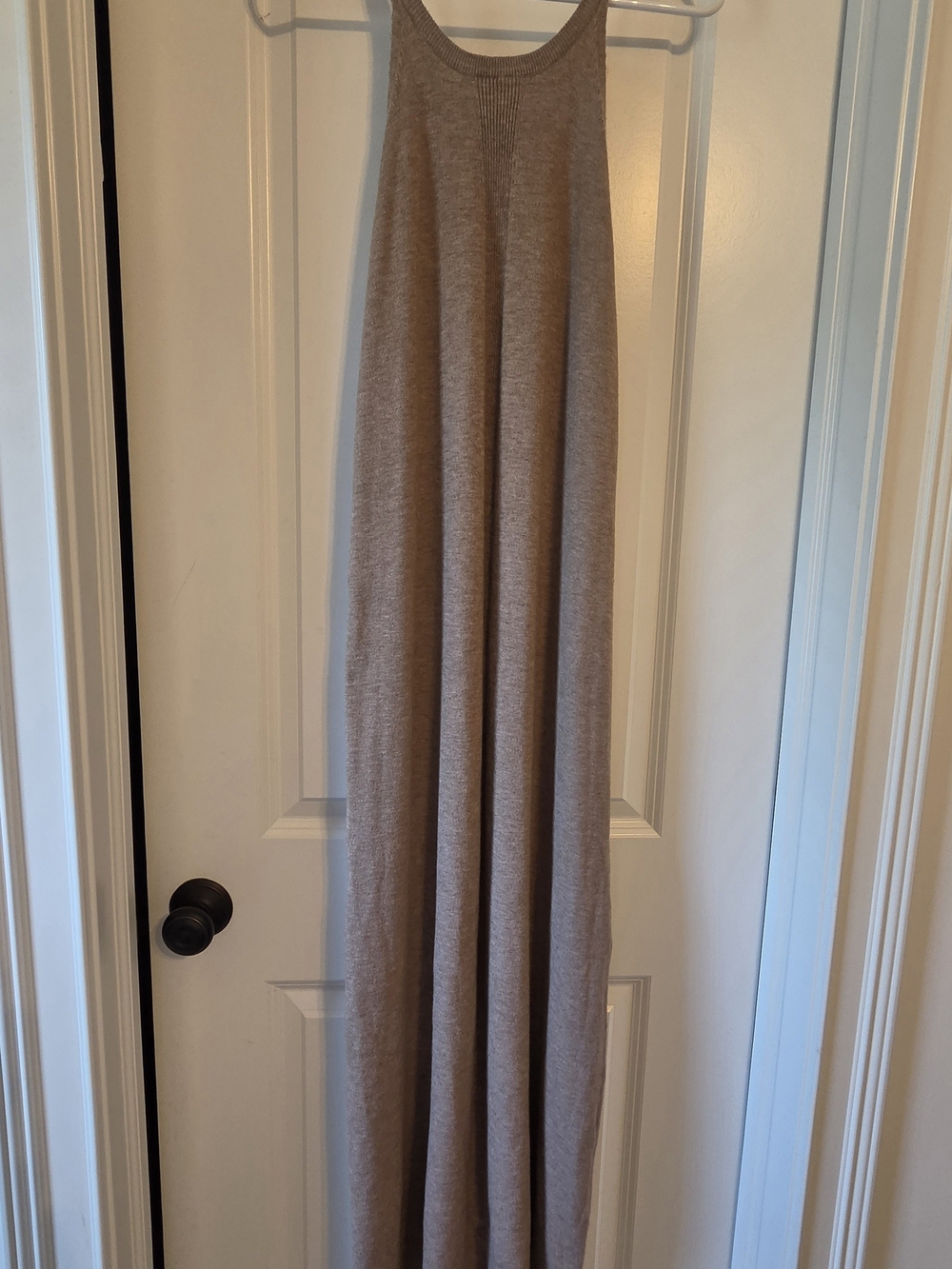 Women's Taupe Knit Maxi Skirt - Comfortable Everyday Style